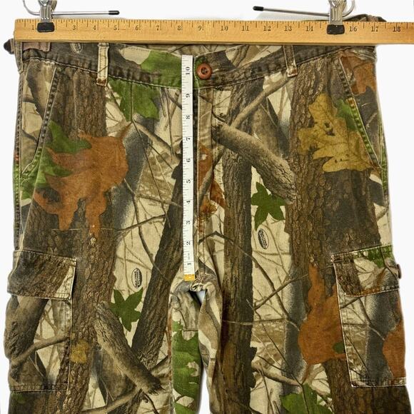VTG Realtree Hardwoods Camo Cargo Pants 90s Y2k 32/34x29 Hunting Streetwear Fall - Picture 6 of 15